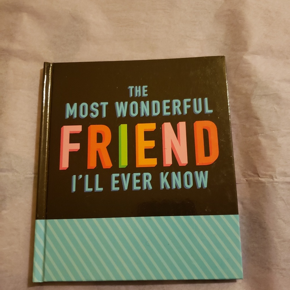 The Most Wonderful Friend I'll Ever Know greeting card booklet NWT